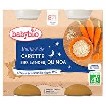 BABYBIO Mouliné de carottes des Landes & quinoa dès 8 mois