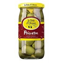 BRIN D'OLIVIER Bocal olive vertes farcies poivron