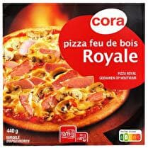 CORA Pizza royale cuite au feu de bois