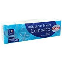 CORA Mouchoirs blancs compacts