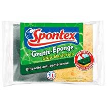 SPONTEX Gratte éponges efficacité anti-bactérienne
