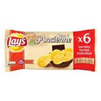 LAY'S Chips à l'ancienne nature  x6