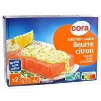 CORA Filet de saumon sauce beurre citron x2