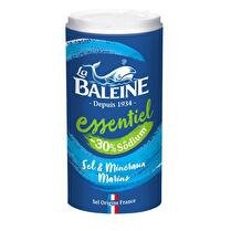 LA BALEINE Sel fin essentiel -30% de sodium boite verseuse