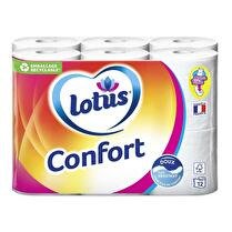 LOTUS Papier toilette confort blanc/rose