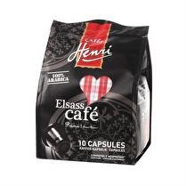 CAFÉS HENRI Elsass café capsules Prima Compatible Nespresso - x 10 soit 50 g