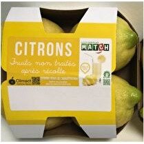 VOTRE PRIMEUR PROPOSE Citron 4 fruits non traités aprés recolte