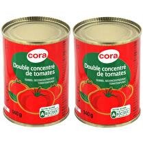 CORA Double concentré de tomates
