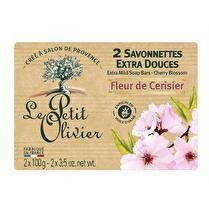 LE PETIT OLIVIER Savonnettes extra douces cerisier