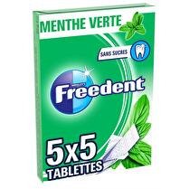 FREEDENT Chewing-gum menteh verte 5x5 tablettes