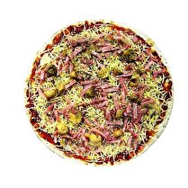 FABRIQUÉ DANS NOS ATELIERS Pizza jambon champignon