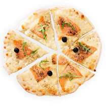 FABRIQUÉ DANS NOS ATELIERS Pizza saumon