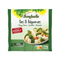 BONDUELLE Poêlée légumes choux fleur brocolis carottes 750G