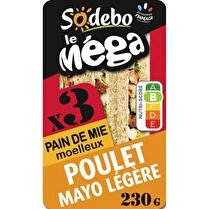 SODEBO Sandwich club le Méga Poulet mayonnaise