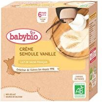 BABYBIO Crème semoule vanille dès 6 mois