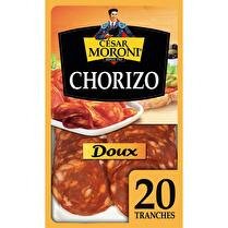 CÉSAR MORONI Chorizo doux 20 grandes tranches