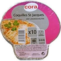 CORA Coquille st jacques  alu x10