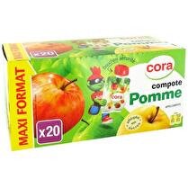CORA Compotes pommes 20x90g