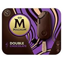 MAGNUM Bâtonnet double chocolat  x4