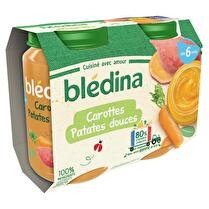 Plat bébé dès 8 mois parmentier légumes racines bœuf BLEDINA : les 2 bols  de 200g à Prix Carrefour