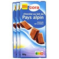 CORA Chocolat au lait du pays alpin