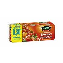 PANZANI Sauce tomate fraîche 3x190g