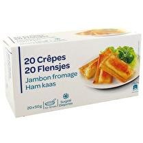 LE MOINS CHER Crêpe jambon/ fromage 20x50g