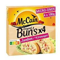 MC CAIN Original Bun's jambon 4 fromages  x4