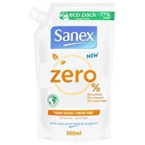 SANEX Recharge douche zero %  peau sèche