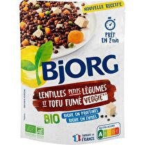BJORG Lentilles tofu fumé petits légumes BIO