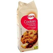 CORA Cookies chocolat blanc cranberries