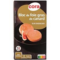 CORA Bloc de foie gras de canard avec morceaux