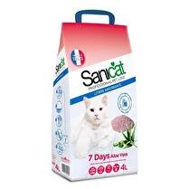 SANICAT Litière absorbante pour chat parfumé à l'aloé vera
