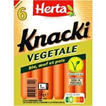 HERTA Knacki saucisses végétales x6