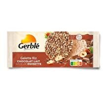 Gerblé Sans Sucres Ajoutés 8 Galettes de riz chocolat noir -90% de sucres  en moins