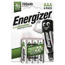 ENERGIZER Piles rechargeables 700 mAh AAA LR03 x4