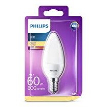 PHILIPS Ampoule LED Flamme E14 7-60W chaud