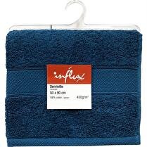 INFLUX Serviette 50x90, 450 gr/m², coloris bleu canard