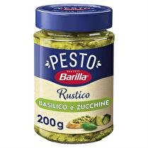 BARILLA Pesto rustico   Sauce au légumes avec basilic et courgettes