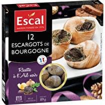 ESCAL 12 escargots de Bourgogne  Recette à l'ail