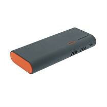 APM Power bank 12500 MAH coloris gris et orange avec double USB 571091