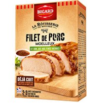 BIGARD Filet de porc cuit et son jus aux fines herbes - 400 g