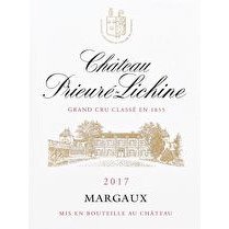 CHÂTEAU PRIEURÉ-LICHINE Margaux AOP 2017 Grand Cru Classé en 1855 13%