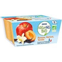NATURNES BIO NESTLÉ Pomme abricot vanille 6 mois