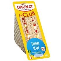 DAUNAT Le Club classique pain complet  thon oeuf