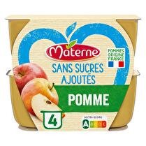 Cora - Compote de pommes sans sucre ajouté 8x100g - Supermarchés Match