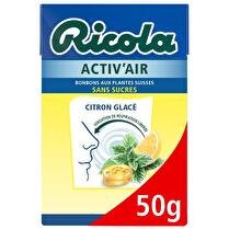 Ricola Citron et Mélisse sans sucres 50g - 20 étuis