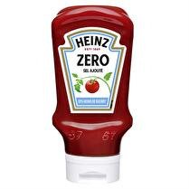 HEINZ Ketchup sans sucres et sans sel ajoutés flacon souple top down