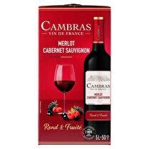 CAMBRAS Vin de France Merlot Cabernet Sauvignon Rouge 12.5%