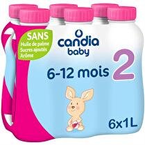 CANDIA Baby lait 2ème âge x 6
